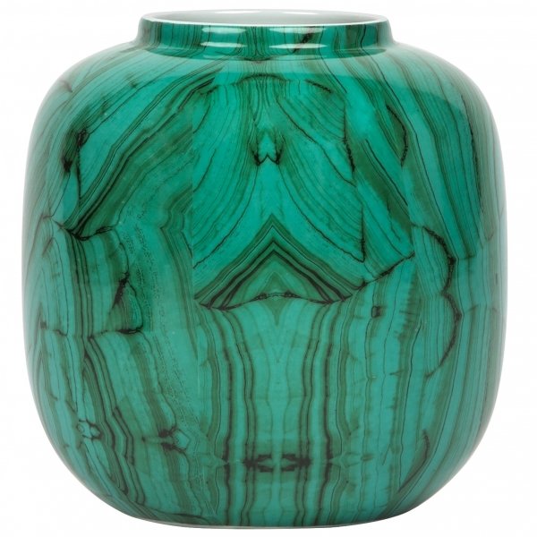 Ваза Malachite Vase Low Малахит Ваза Malachite Vase Low Малахит в Брянске | Loft Concept