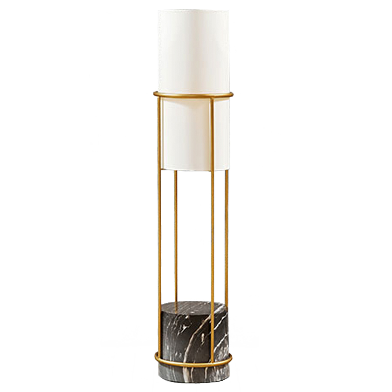 Напольная лампа Delfino Floor lamp Золотой Белый Черный Напольная лампа Delfino Floor lamp Золотой Белый Черный в Брянске | Loft Concept