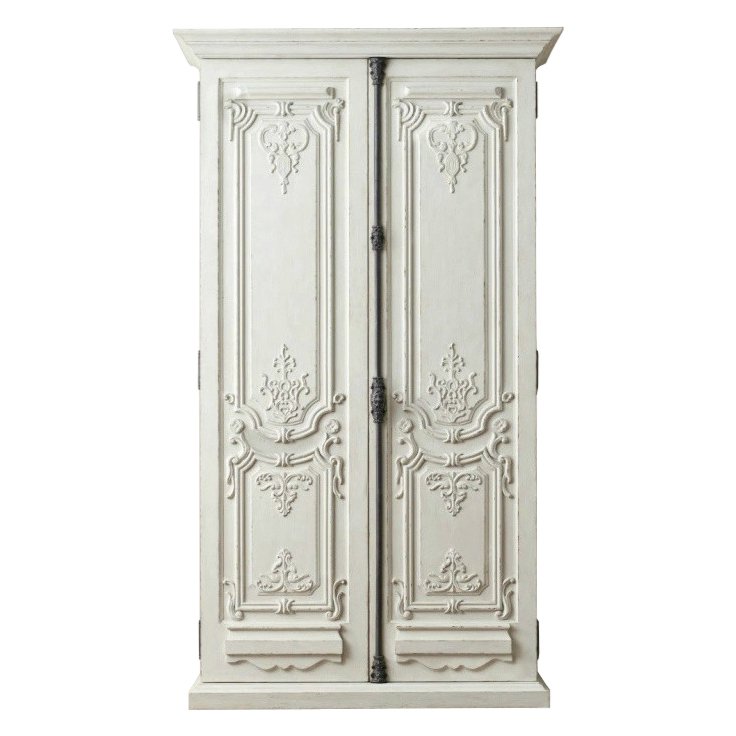 Шкаф French Distressed White Белый Шкаф French Distressed White Белый в Брянске | Loft Concept