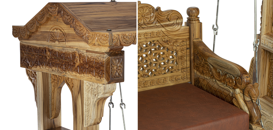 Большие Индийские качели из тика TEAK WOOD SWING Большие Индийские качели из тика TEAK WOOD SWING - Loft-Concept в Брянске
