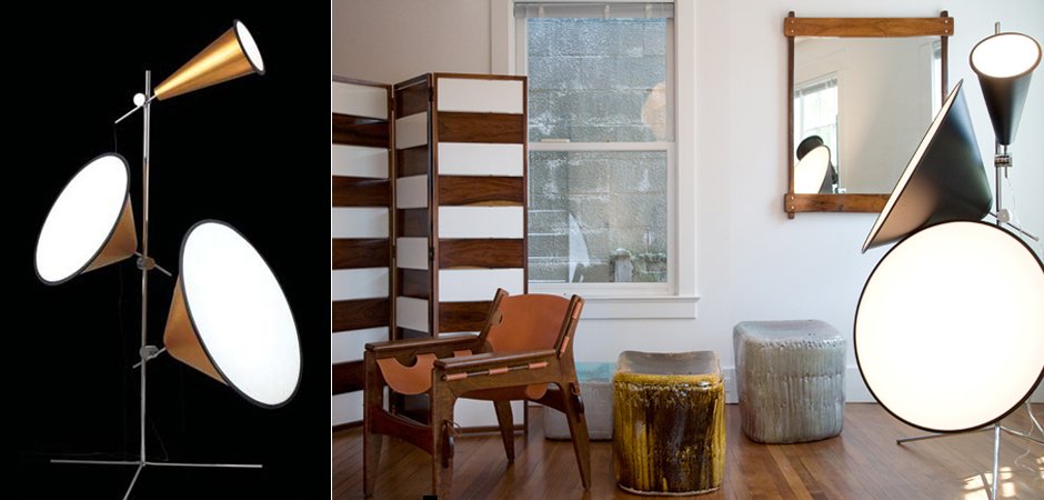 Торшер Tom Dixon Cone Gold - фото №1