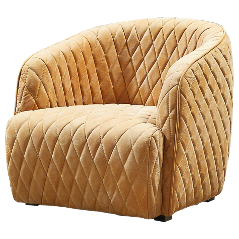 Кресло Rhombuses Upholstery Armchair Milk Caramel Карамель Коричневый Кресло Rhombuses Upholstery Armchair Milk Caramel Карамель Коричневый в Брянске | Loft Concept