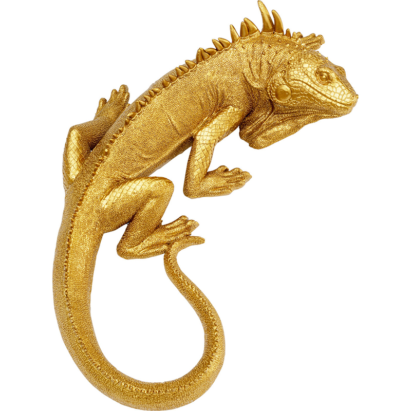 Настенный декор в виде золотой ящерицы Golden Lizard Золотой Настенный декор в виде золотой ящерицы Golden Lizard Золотой в Брянске | Loft Concept