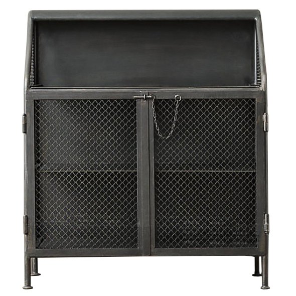 Бар металлический в стиле Лофт Vintage French Factory Bar Cart Черный Бар металлический в стиле Лофт Vintage French Factory Bar Cart Черный в Брянске | Loft Concept