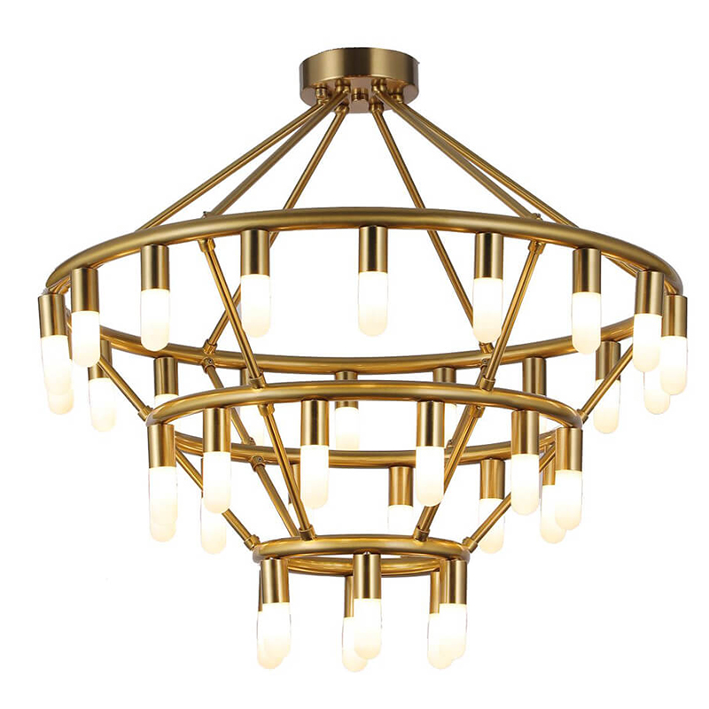 Люстра Maynor Candles Chandelier Латунь Люстра Maynor Candles Chandelier Латунь в Брянске | Loft Concept