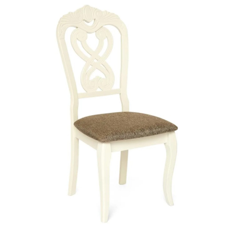 Стул Viktoria Chair Белый Коричневый Стул Viktoria Chair Белый Коричневый в Брянске | Loft Concept