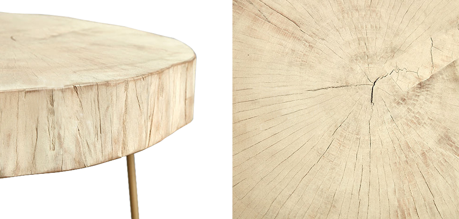 Комплект столиков Saw Cut Beige Wood Coffee Table Комплект столиков Saw Cut Beige Wood Coffee Table - Loft-Concept в Брянске