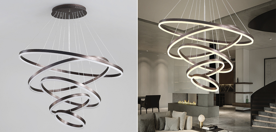 Люстра Ribbon Circles Chandelier Люстра Ribbon Circles Chandelier - Loft-Concept в Брянске