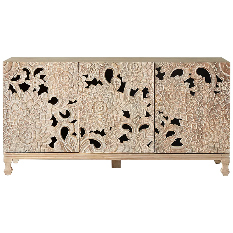 Буфет Handcarved Lotus Media Console Древесина Буфет Handcarved Lotus Media Console Древесина в Брянске | Loft Concept