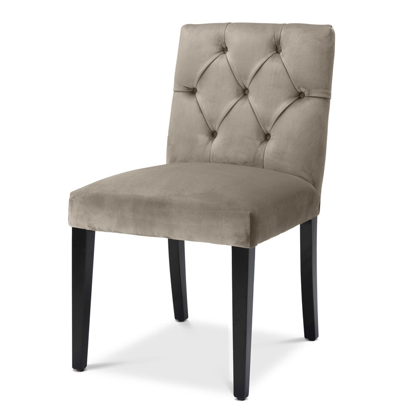 Стул Eichholtz DINING CHAIR ATENA Серый Черный Стул Eichholtz DINING CHAIR ATENA Серый Черный в Брянске | Loft Concept