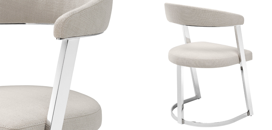 Стул Eichholtz Dining Chair Dexter Nickel Стул Eichholtz Dining Chair Dexter Nickel - Loft-Concept в Брянске
