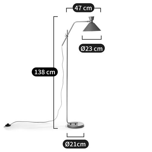 Торшер с поворотным плафоном Davy Brass Floor Lamp Торшер с поворотным плафоном Davy Brass Floor Lamp в Брянске