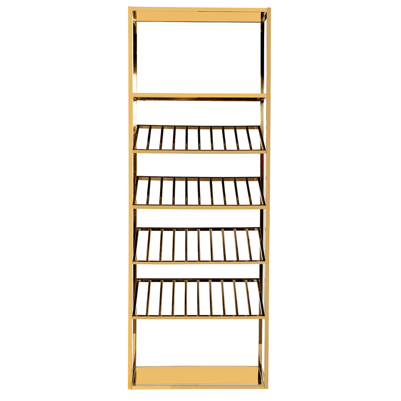 Стеллаж для хранения вина Raul Rack Gold Глянцевое золото Стеллаж для хранения вина Raul Rack Gold Глянцевое золото в Брянске | Loft Concept