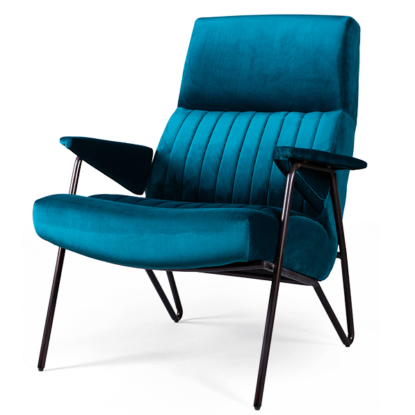 Кресло Solonar blue Синий Черный в Брянске | Loft Concept 