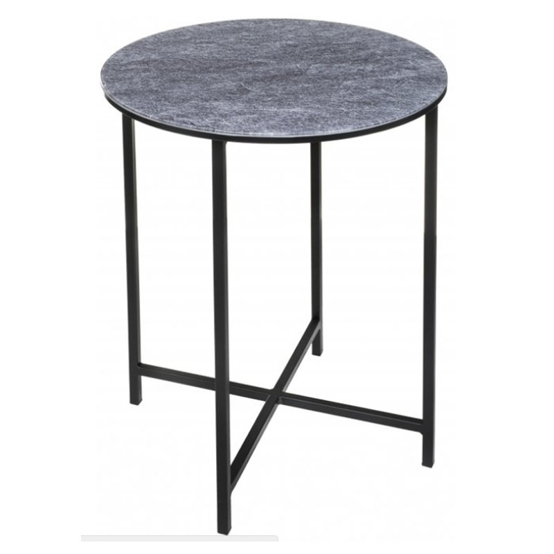 Приставной стол Zermatt Side Table round gray Серый (Gray) Приставной стол Zermatt Side Table round gray Серый (Gray) в Брянске | Loft Concept
