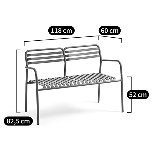 Скамья из алюминия Mack Metal Bench Black Скамья из алюминия Mack Metal Bench Black в Брянске