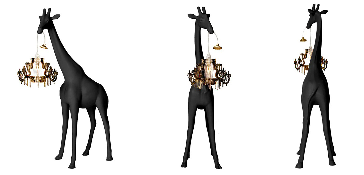 Настольная лампа черный жираф Black Giraffe Table Lamp Настольная лампа черный жираф Black Giraffe Table Lamp - Loft-Concept в Брянске