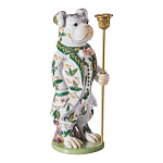 Подсвечник в виде собачки из фарфора с бронзовыми элементами Eden Garden варинант исполнения - 5 | Loft Concept в Брянске