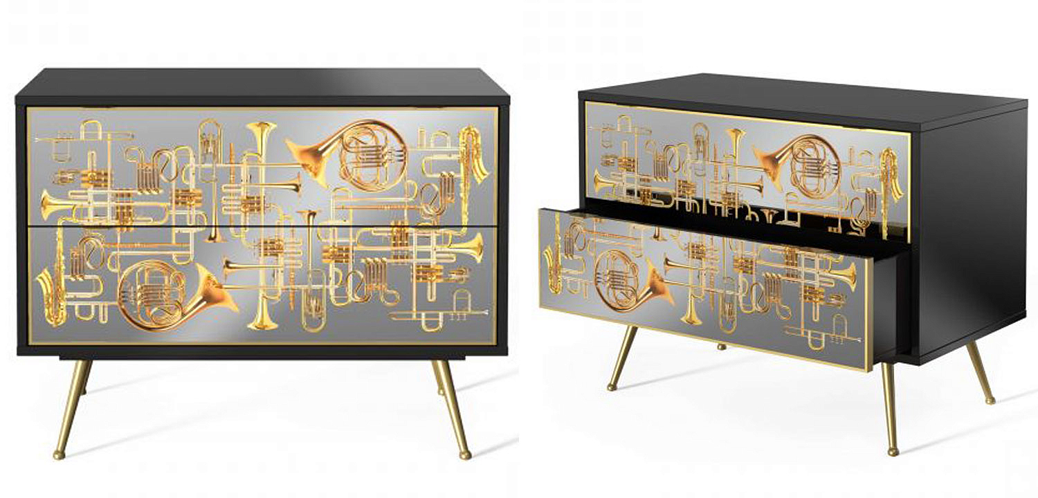 Комод Seletti Chest of Two Drawers Trumpets Комод Seletti Chest of Two Drawers Trumpets - Loft-Concept в Брянске