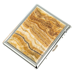 Портсигар с газовой зажигалкой из натурального камня Оникс Stone Cigarettes Cases варинант исполнения - 1 | Loft Concept в Брянске