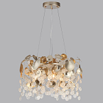 Люстра с декоративными подвесками из прозрачного стекла в форме монеток FAIRYTREE Light варинант исполнения - 4 | Loft Concept в Брянске