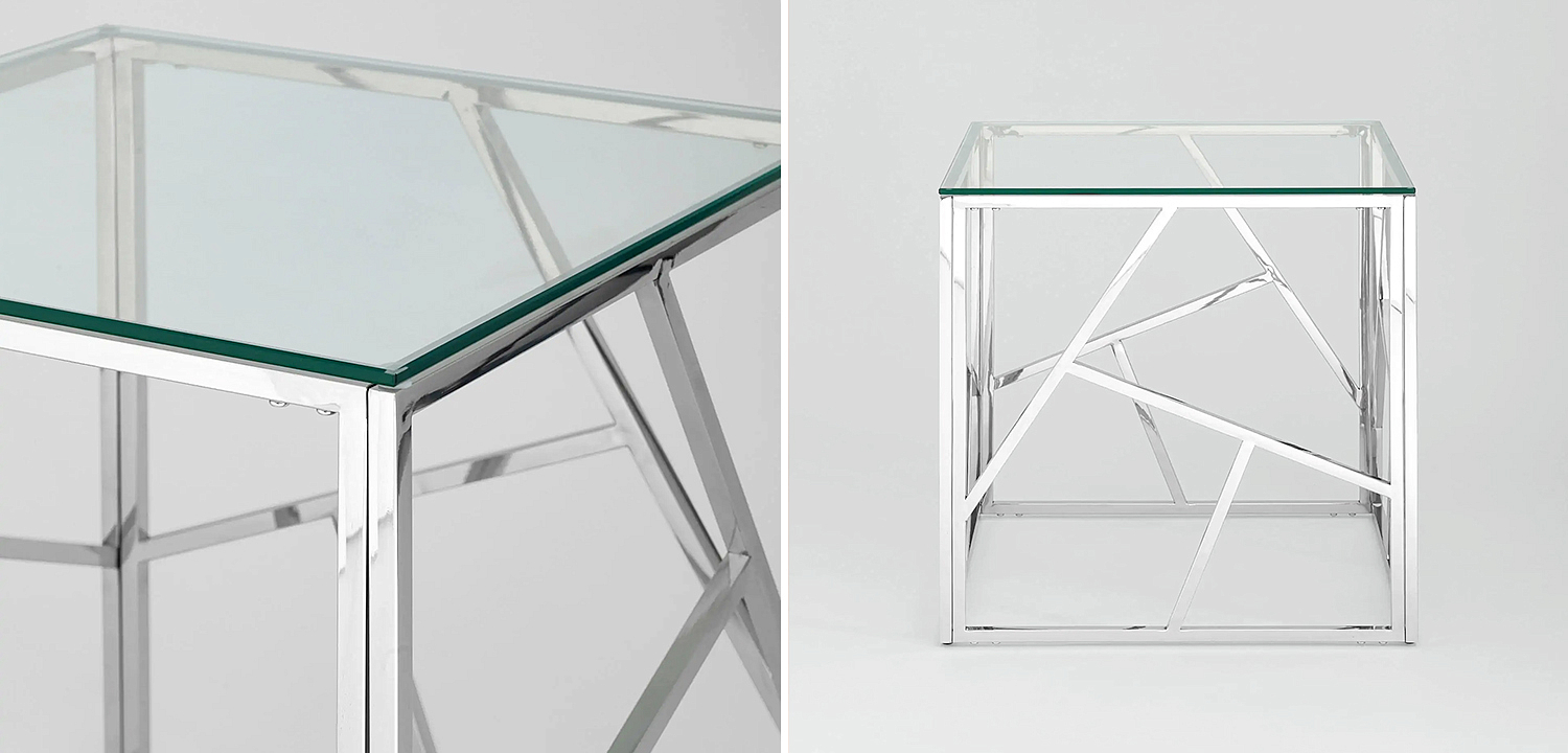 Стол приставной Geometry Serene Phoenix Silver Стол приставной Geometry Serene Phoenix Silver - Loft-Concept в Брянске