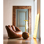 Дизайнерский кожаный пуф в виде бейсбольного мяча Poltronova Joe Ball Pouf варинант исполнения - 4 | Loft Concept в Брянске