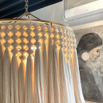 Люстра белая плетеная с кисточками Boho Tassel Chandelier варинант исполнения - 4 | Loft Concept в Брянске