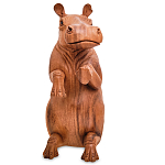 Статуэтка деревянная в виде бегемота Hippopotamus of the World варинант исполнения - 2 | Loft Concept в Брянске
