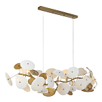 Люстра с белыми и золотистыми цветами G9 Dahlia Flowers Lamp варинант исполнения - 4 | Loft Concept в Брянске