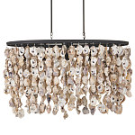 Люстра овальная с подвесками из устричных раковин Sea Ravens варинант исполнения - 3 | Loft Concept в Брянске