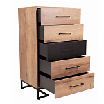 Комод с 5-ю ящиками в стиле лофт Urban Style Space варинант исполнения - 5 | Loft Concept в Брянске