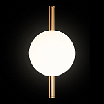 Бра с золотым основанием и белым плафоном в форме шара Bubble варинант исполнения - 5 | Loft Concept в Брянске