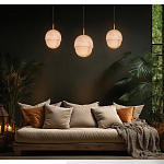 Подвесной светильник светодиодный с плафоном сферической формы Stone Helios варинант исполнения - 1 | Loft Concept в Брянске