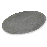 Стол обеденный с серой овальной столешницей из керамики на четырех деревянных ножках Gray Ceramics варинант исполнения - 2 | Loft Concept в Брянске