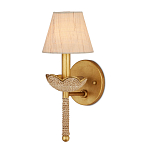 Бра из кованого железа с отделкой плетеной веревкой и сусальным золотом Parisian Style варинант исполнения - 1 | Loft Concept в Брянске