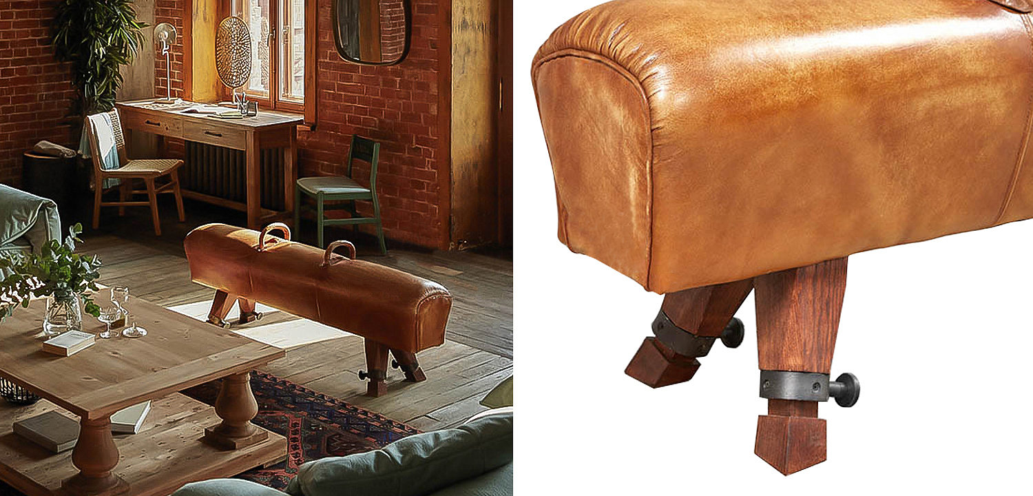 Козлик дизайнерский Leather Gymnastic Goat Loft Козлик дизайнерский Leather Gymnastic Goat Loft - Loft-Concept в Брянске