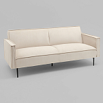 Диван современный вельветовый прямой Worcester Молочный варинант исполнения - 1 | Loft Concept в Брянске