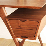 Письменный стол прямоугольный с 2-мя ящиками и полкой Idenontal варинант исполнения - 4 | Loft Concept в Брянске