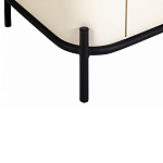 ТВ-тумба белая с чёрной столешницей с 2-мя дверками и ящиком San Marco варинант исполнения - 5 | Loft Concept в Брянске