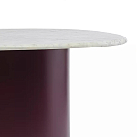 Журнальный столик овальный с мраморной столешницей Decor Showcase варинант исполнения - 3 | Loft Concept в Брянске