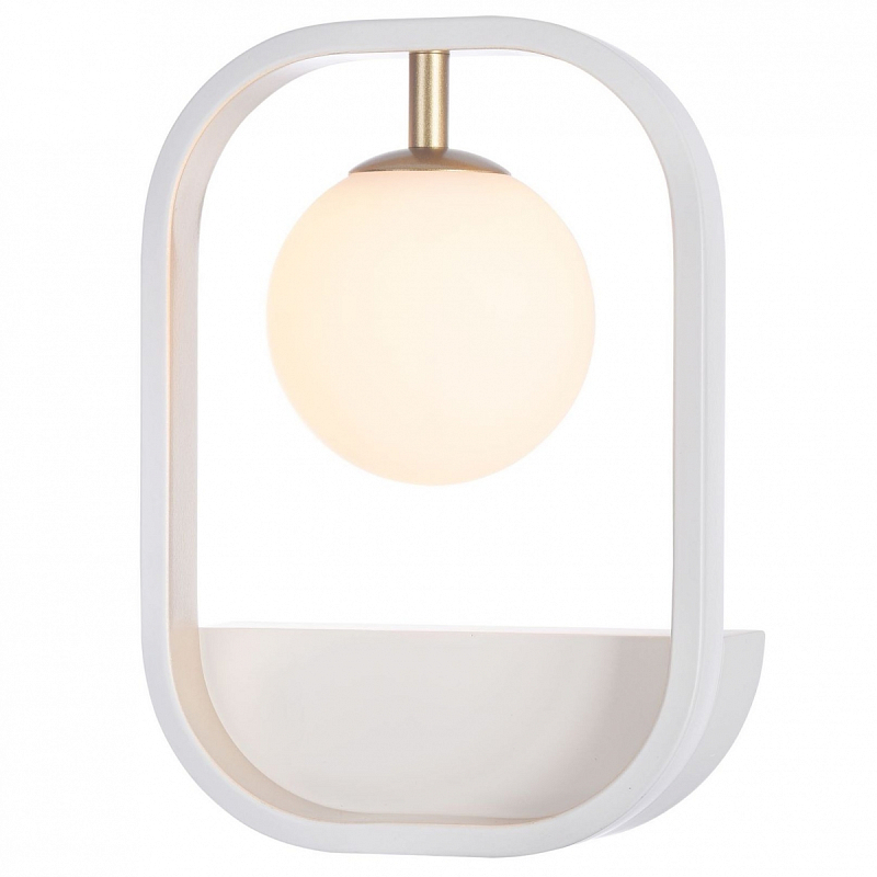 Бра Michele Ball Sconces Белый Золотой Серебряный Бра Michele Ball Sconces Белый Золотой Серебряный в Брянске | Loft Concept