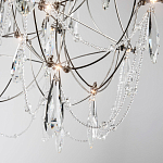 Люстра с каркасом из тонких металлических нитей и хрустальными подвесками Crystal Metal Threads Chandelier 60 варинант исполнения - 3 | Loft Concept в Брянске