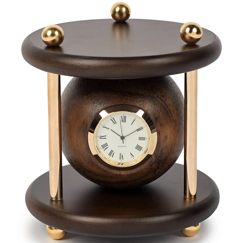 Часы настольные Time Forward Коричневый Золотой Часы настольные Time Forward Коричневый Золотой в Брянске | Loft Concept
