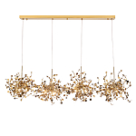 Люстра подвесная из четырех частей с металлическими круглыми элементами Terzani Argent варинант исполнения - 1 | Loft Concept в Брянске