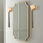 Зеркало в золотой деревянной раме Riviera варинант исполнения - 2 | Loft Concept в Брянске