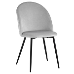 Мягкий стул в сером велюре Miruna Chair варинант исполнения - 1 | Loft Concept в Брянске