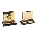 Настольный письменный набор из яшмы и долерита с декором Двуглавый орел Manager Organizer варинант исполнения - 4 | Loft Concept в Брянске