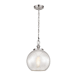 Подвесной светильник с прозрачным стеклянным плафоном в форме шара в современном стиле на цепи Feiss варинант исполнения - 2 | Loft Concept в Брянске
