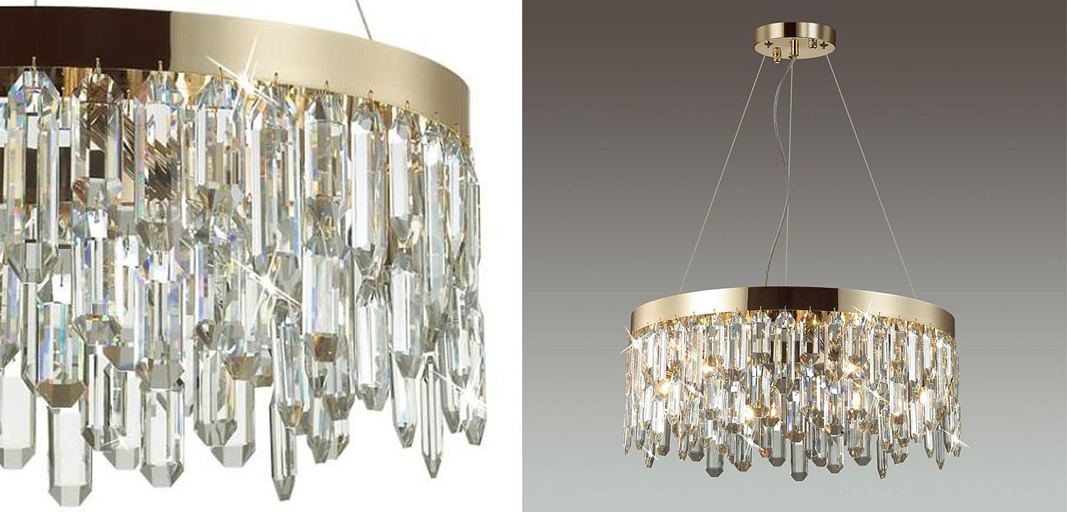Люстра Crystal Polyhedrons Round Gold Люстра Crystal Polyhedrons Round Gold - Loft-Concept в Брянске